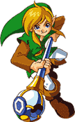 GBC版Zelda传说-不思议的木实官方页面插画